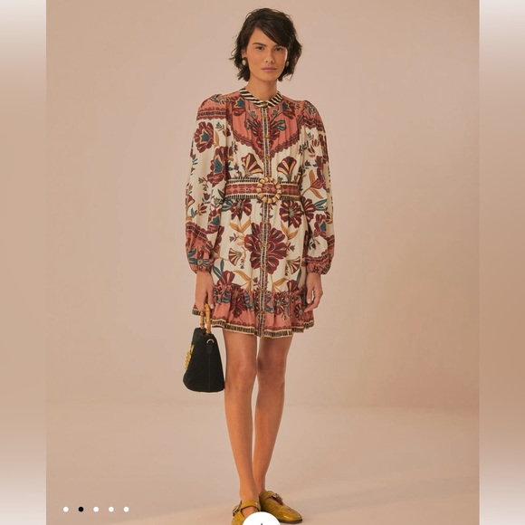 NWT FARM RIO RIAD MINI DRESS -Size M - Picture 2 of 16